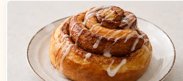 Cinnamon Roll Combo from Kobuta Cafe